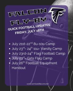 Falcon Fly-By 7/18/25 - Football Updates