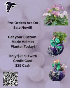 Helmet Planter Pre-Orders