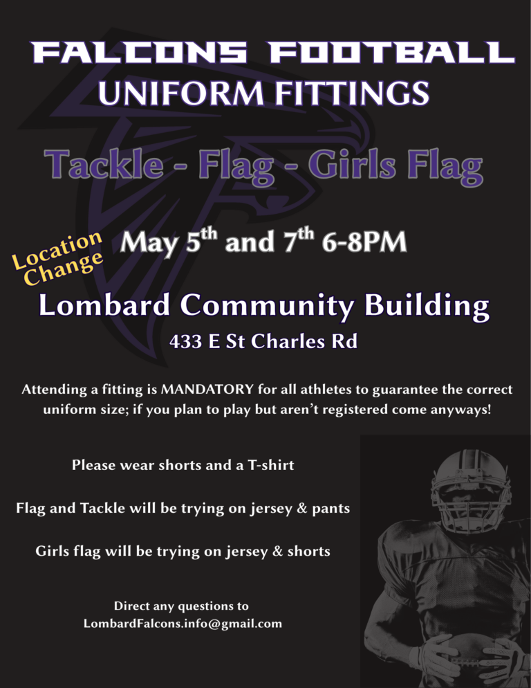 Football Uniform Fitting - Full Page (Document)